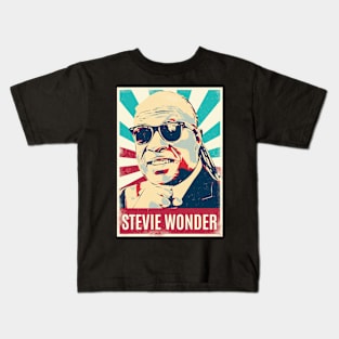 Vintage Retro Stevie Wonder Kids T-Shirt